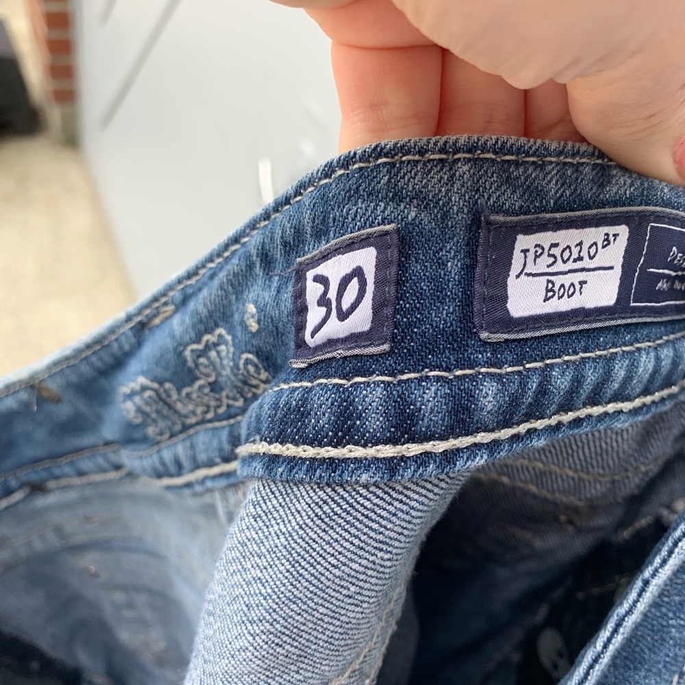MissMe Bootcut Jeans Light Wash Denim | Size 30 - Picture 7 of 8
